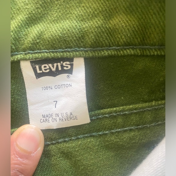 Vintage Levi's 900 Series Green Denim Jeans size 27/7 - Picture 4 of 11